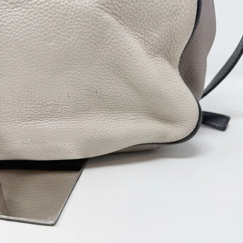 Kate Spade Gray Black Leather Cobble Hill Devin Satchel Bag Purse Crossbody Hobo